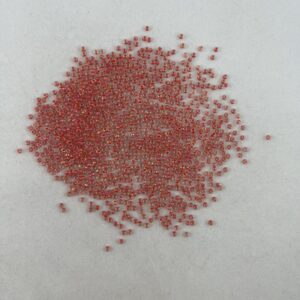 TOHO Seedbeads 11/0,  NR 822B    Korall Röd Crystal Colour Line
