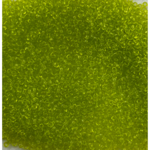 TOHO Seedbeads 15/0,  NR 4  transparent lime green CA 10 GRAM