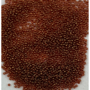 TOHO Seedbeads 15/0, NR 627  Brun Transparent Gul Lyster CA 10 GRAM