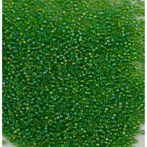 TOHO Seedbeads 15/0,  NR 718  Mörk Grön Crystal Line Iris CA 10 GRAM