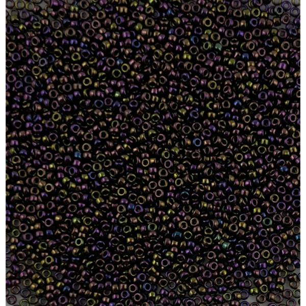 TOHO Seedbeads 15/0, METALLIC IRIS PURPLE CA 10 GRAM