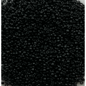 TOHO Seedbeads 15/0,  NR 9  Svart Opaque CA 10 GRAM