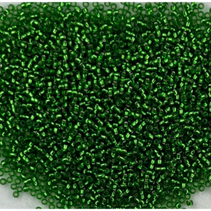 TOHO Seedbeads 15/0, NR 91 Grön Silver Line  CA 10 GRAM