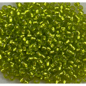 TOHO Seedbeads 9/0, Ljus Grön Silver Line  NR 24