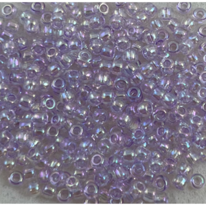 TOHO Seedbeads 9/0, Ljus Lila Crystal Colour Line Iris NR 477