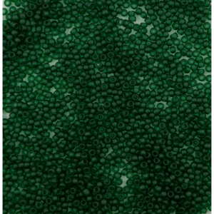 TOHO Seedbeads 9/0, Mörk Grön Transparent Frost  NR 858M