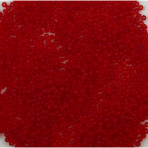 TOHO Seedbeads 9/0, Röd Transparent Frost  NR 859M