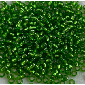 TOHO Seedbeads 9/0, Grön Silver Line  NR 91
