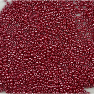 TOHO Seedbeads 9/0, Mörk Röd Opaque Lyster NR 968