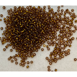 TOHO Seedbeads 11/0, NR  200S  Brun Silver Line