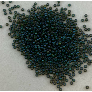 TOHO Seedbeads 11/0, NR 384   Gold Lustered Rainbow Montana Blue