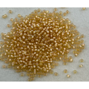 TOHO Seedbeads 11/0,  NR 391  Beige Crystal Colour Line