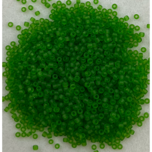 TOHO Seedbeads 11/0, NR 856F  Grön Transparent Frost