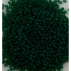 TOHO Seedbeads 11/0, Mörk Grön Frost NR 858F