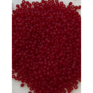 TOHO Seedbeads 11/0, Röd Transparent Frost NR 859F