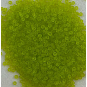 TOHO Seedbeads 11/0,   NR 904  Transparent Frosted Lime Green