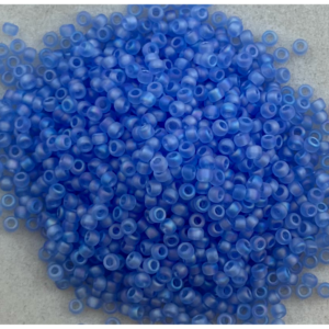 TOHO Seedbeads 11/0,  NR 909F   Blå Rainbow Frosted
