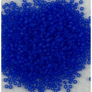 TOHO Seedbeads 11/0, NR 942F   Tranparent Ftosted Sapphire