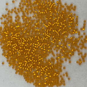 TOHO Seedbeads 15/0, NR 30  Orange Silver Line Frostad CA 10 GRAM