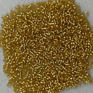 TOHO Seedbeads 15/0,   NR 62B   Guld Silver- Lined Topaz  CA 10 GRAM