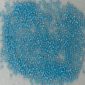 TOHO Seedbeads 15/0,  NR 710B  Blå Transparent Irislyster CA 10 GRAM
