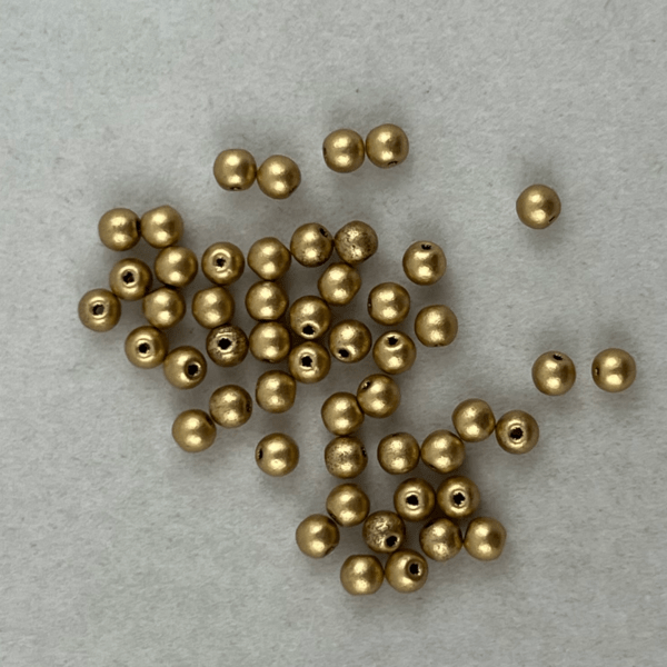 Rund pärla 3mm aztec gold